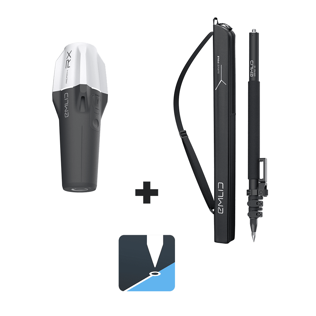 Emlid Reach RX + Emlid Survey Pole + Emlid Flow