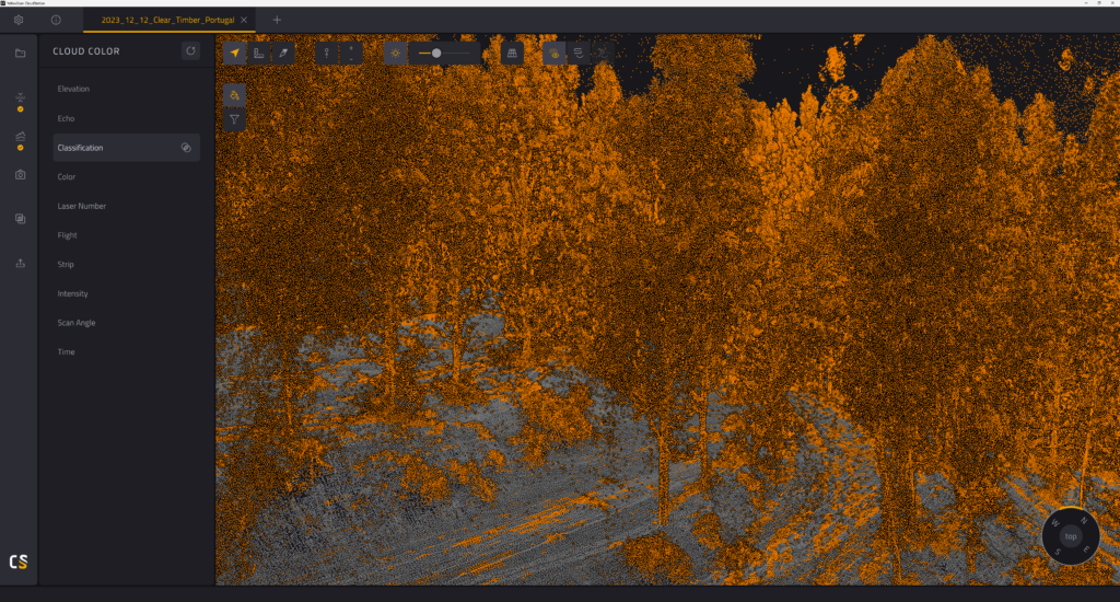 YellowScan CloudStation Classification from side